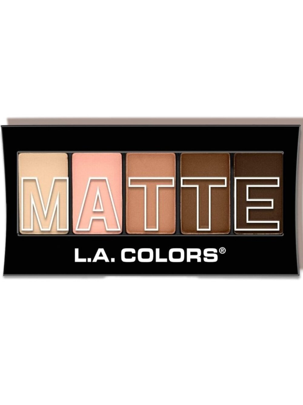 NEW LA Colors 5 Color Matte Eyeshadow Palette CEM478 Tan Khaki